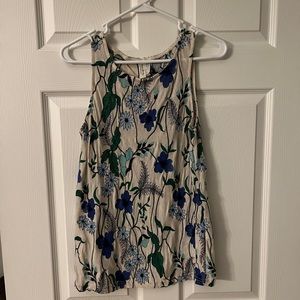 Anthropologie Meadow Rue Floral Embroidered Sleeveless Top